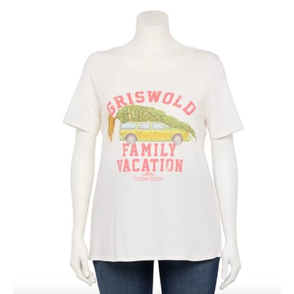 Plus Size 1X National Lampoon's Christmas Vacation Griswold Christmas Graphic Te - Picture 1 of 3
